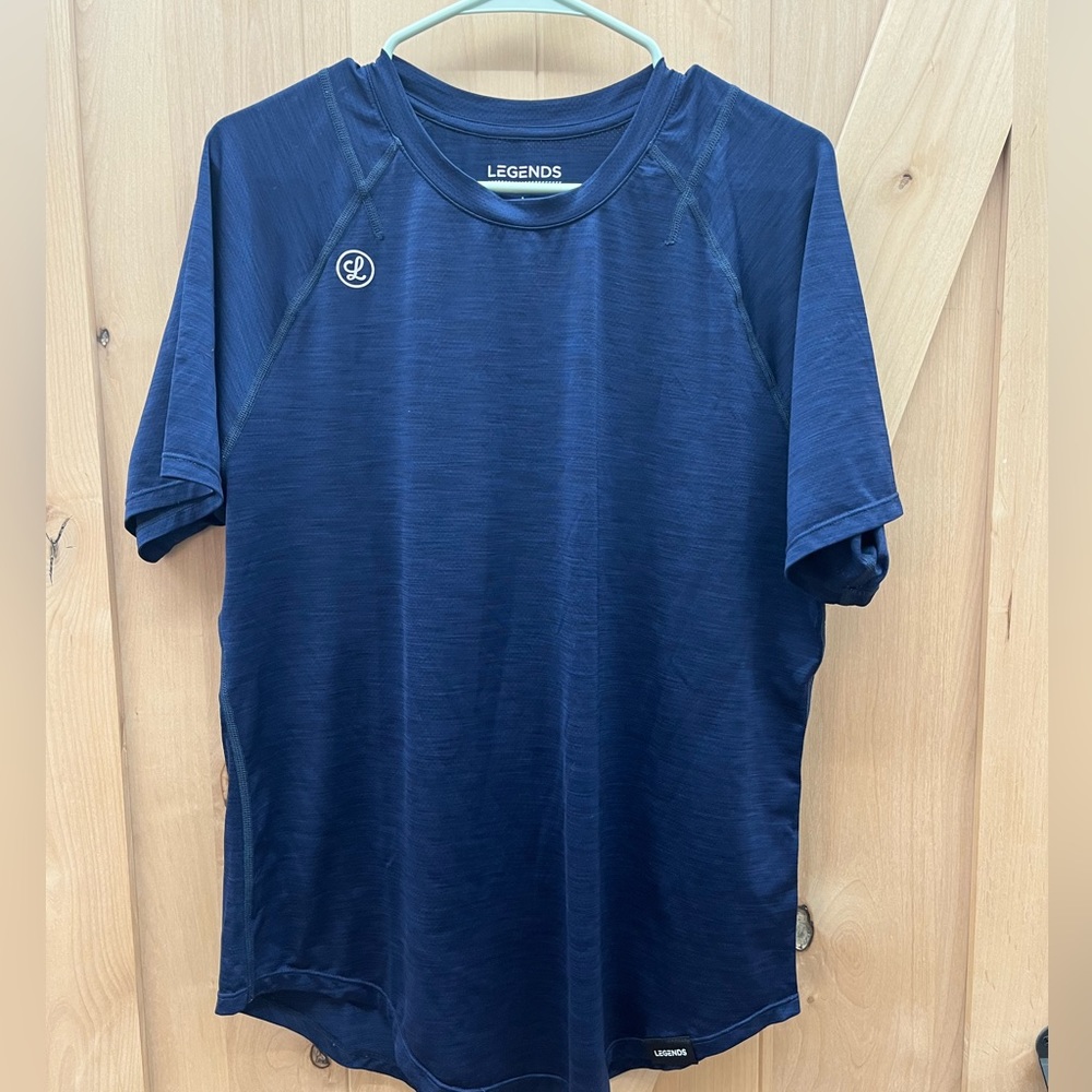 Legends Men's Navy Blue Short Sleeve Tee